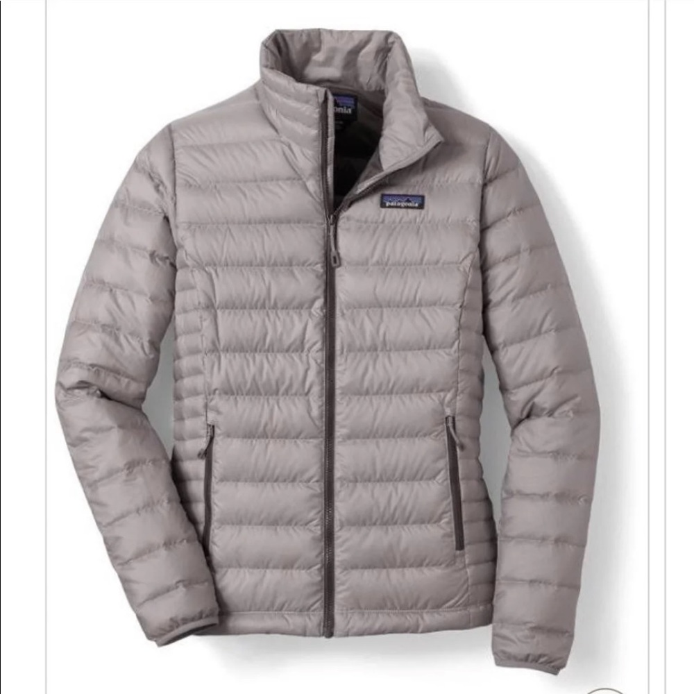 Patagonia down sweater feather grey puffer puffy jacket